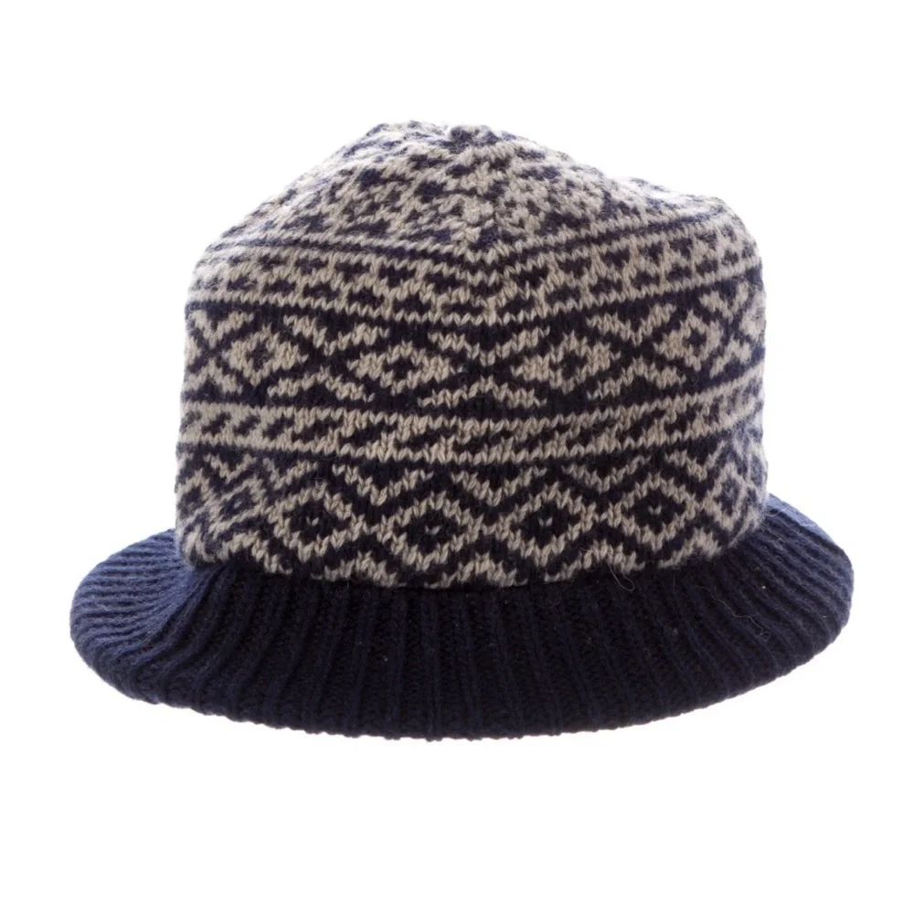 Inverni Merino Wool Navy bucket hat 57 size medium